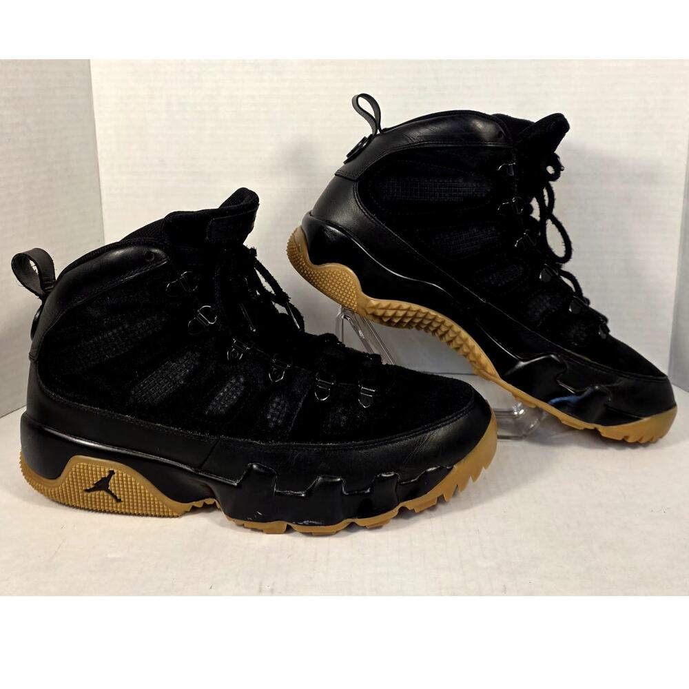 Nike Air Jordan 9 Retro Boot NRG Black Light Gum AR4491-025 Men 10.5 Sneakerboot